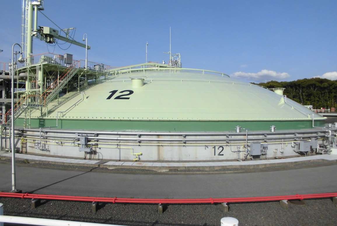 袖ヶ浦火力発電所NO.11-12LNGタンク塗装工事